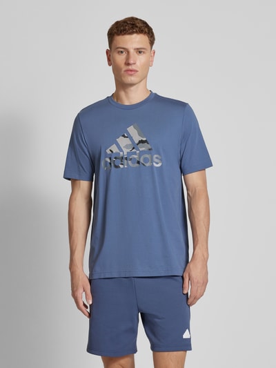 ADIDAS SPORTSWEAR T-shirt met ronde hals, model 'CAMO' Kaki - 4