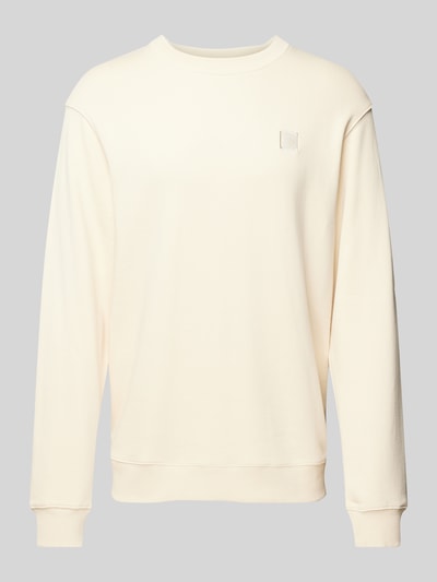 Scotch & Soda Sweatshirt met labelpatch, model 'Essentials' Beige - 2