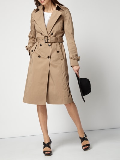 Jake*s Collection Trenchcoat aus Baumwoll-Elasthan-Mix Sand 1