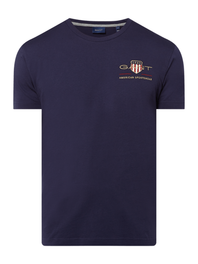Gant T-Shirt aus Baumwolle Marine 2