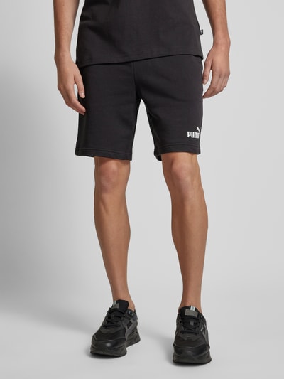 PUMA PERFORMANCE Regular Fit Sweatshorts mit Label-Print Black 4