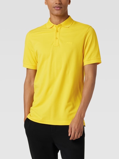 JOOP! Collection Poloshirt met labelstitching Geel - 4