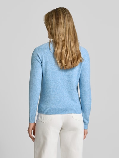 Vero Moda Regular fit gebreide pullover met raglanmouwen, model 'DOFFY' Blauw - 5