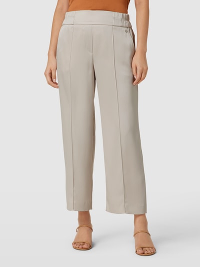 Marc Cain Regular Fit Stoffhose mit fixierten Bügelfalten Sand 4