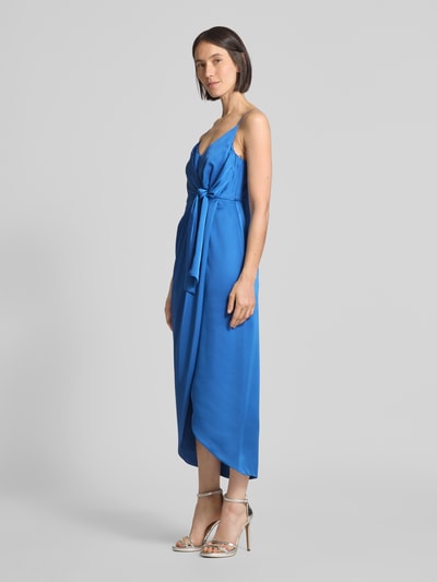 Jake*s Cocktail Cocktailkleid mit Knoten-Detail Rauchblau Melange 1
