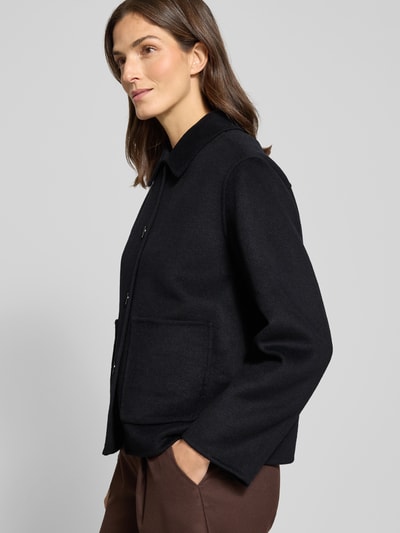 Marc O'Polo Regular fit wollen jack met opgestikte zakken Marineblauw - 3