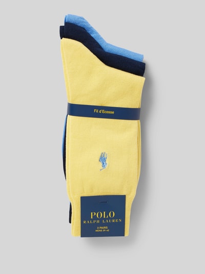 Polo Ralph Lauren Underwear Socken mit Logo-Stitching im 3er-Pack Gelb 3