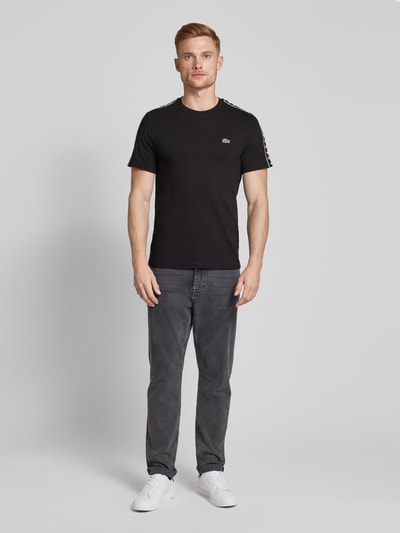 Lacoste T-Shirt mit Label-Stitching Black 1