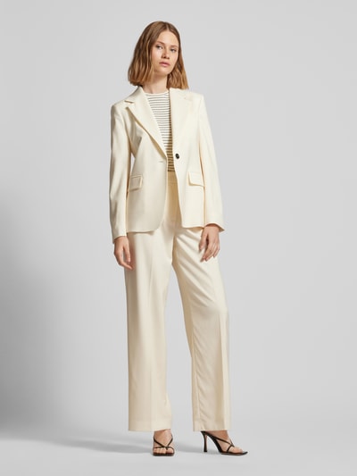 Weekend Max Mara Wide leg stoffen broek met persplooien, model 'VERDUN' Offwhite - 1