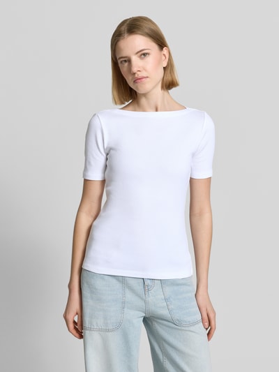 someday. Slim Fit T-Shirt mit Strukturmuster Modell 'Klenja' Weiss 4