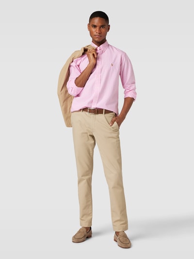 Polo Ralph Lauren Koszula casualowa z listwą guzikową na całej długości i wzorem w kratkę vichy Różowy 1