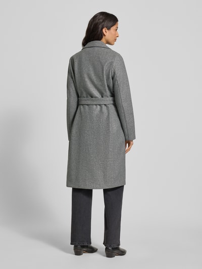 VERO MODA Płaszcz o kroju relaxed fit z wiązanym paskiem model ‘FORTUNEAYA’ Średnioszary melanż 5