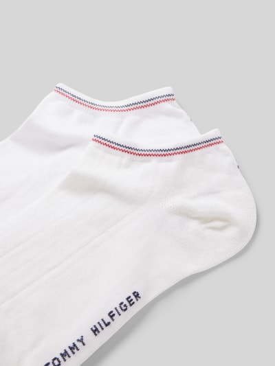 Tommy Hilfiger Sneakersocken mit Label-Print im 2er-Pack Weiss 2