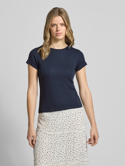 Pepe Jeans slim fit T-shirt van katoenmix model 'MAE' Wit - 4