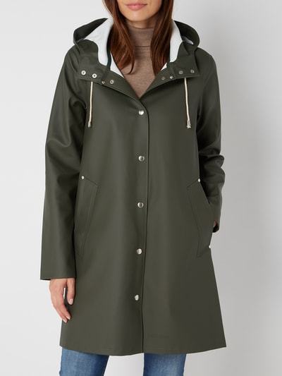 STUTTERHEIM Regenmantel mit Kapuze Oliv 3