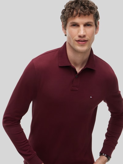 Tommy Hilfiger Regular Fit Poloshirt aus Baumwoll-Mix  Bordeaux 3