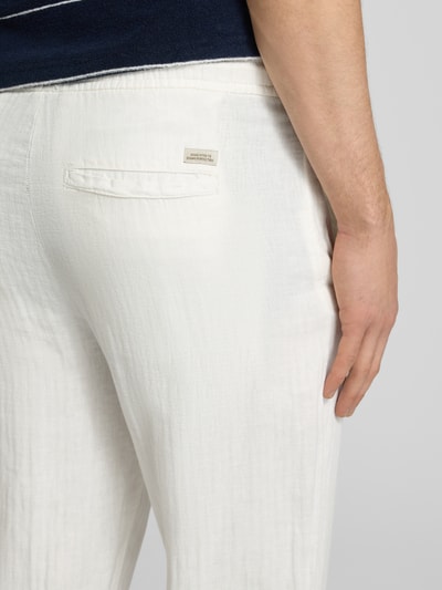 Blend Hose aus Leinen-Baumwoll-Mix Modell 'MARCO' Offwhite 3