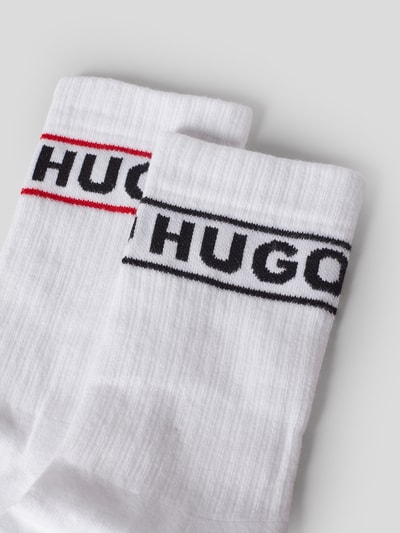 HUGO Skarpety z nadrukiem z logo w zestawie 2 szt. Biały 2