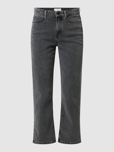 Marc O'Polo Cropped Straight Fit Jeans mit Stretch-Anteil Modell 'Linde' Mittelgrau 2