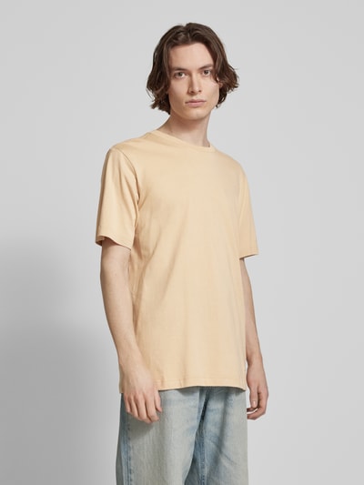 CHAMPION T-Shirt mit Label-Stitching Beige 4