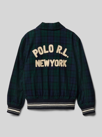 Polo Ralph Lauren Teens Bomberjack met labelstitching Marineblauw - 3