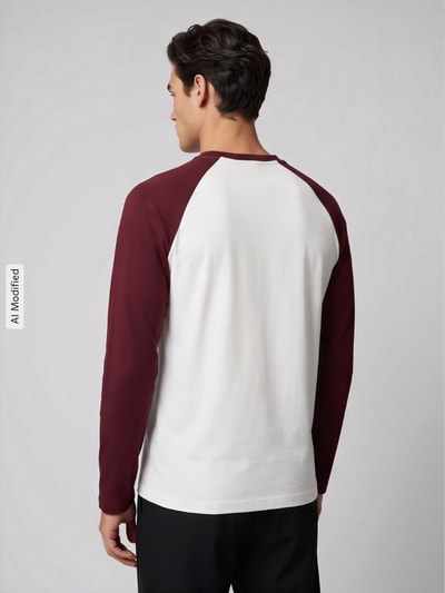 ONLY & SONS Relaxed Fit Longsleeve aus reiner Baumwolle Modell 'HEATON' Offwhite 5
