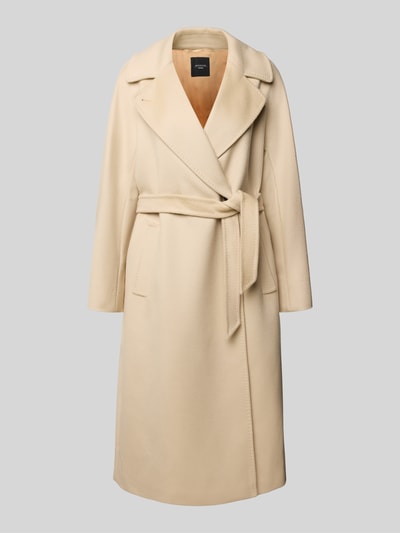 Weekend Max Mara Płaszcz wełniany o kroju regular fit z czystej, żywej wełny model ‘RESINA’ Écru 2