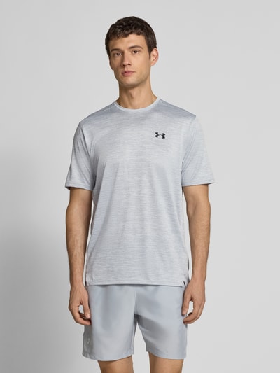 Under Armour T-Shirt mit Rundhalsausschnitt und Logo-Print Hellgrau 4