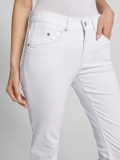 MAC Jeansy o skróconym kroju Biały 3