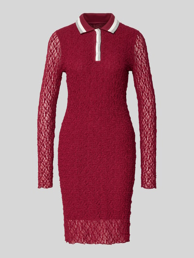 Marc Cain Kleid mit Polokragen Kirsche 2