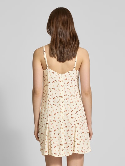 REVIEW Minikleid mit verstellbaren Trägern Beige 5