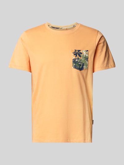 Blend T-Shirt mit geripptem Rundhalsausschnitt Modell 'BHJEM' Orange 2