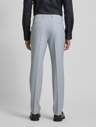 HUGO Pantalon met persplooien, model 'Hesten' Bleu - 5