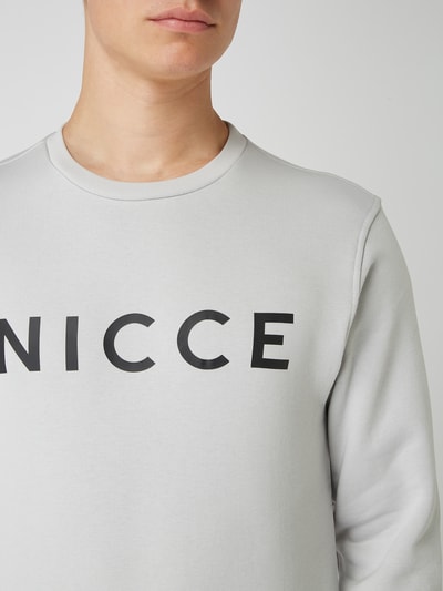 Nicce London Sweatshirt mit Logo Hellgrau 3