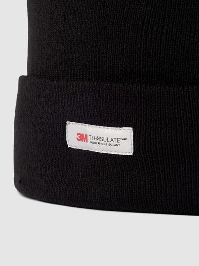 MCNEAL Beanie in Ripp-Optik Schwarz 2
