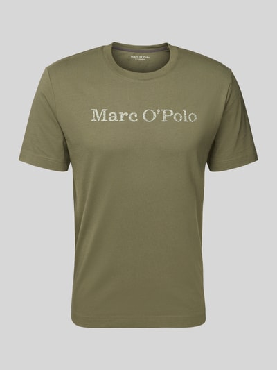 Marc O'Polo Regular Fit T-Shirt aus reiner Baumwolle Oliv 2