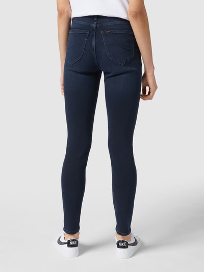 Lee Skinny fit high waist jeans met stretch, model 'Scarlett' Blauw - 5