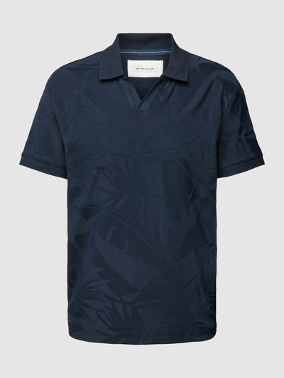 Tom Tailor Poloshirt mit Allover-Print Marine 2