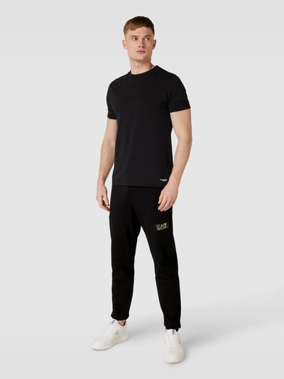 EA7 Emporio Armani Sweatpants mit Label-Patch Black 1