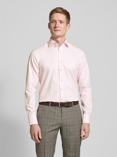 OLYMP SIGNATURE SLIM FIT Koszula biznesowa o kroju slim fit z kołnierzykiem typu kent model ‘Savio’ Różowy 4