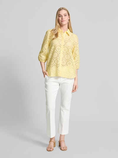 FREE/QUENT Stoffen broek met steekzakken, model 'Isadora' Wit - 1