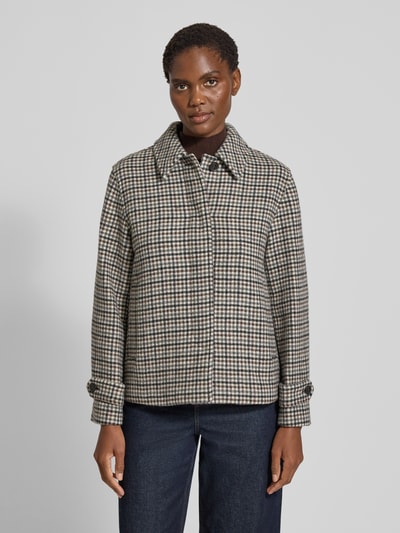 Gant Regular fit jack van katoenmix, model 'Checked' Ecru - 4