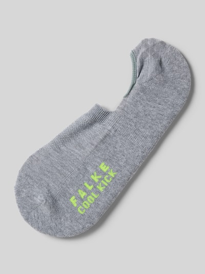 Falke Sneakersocken mit Label-Print Hellgrau Melange 1