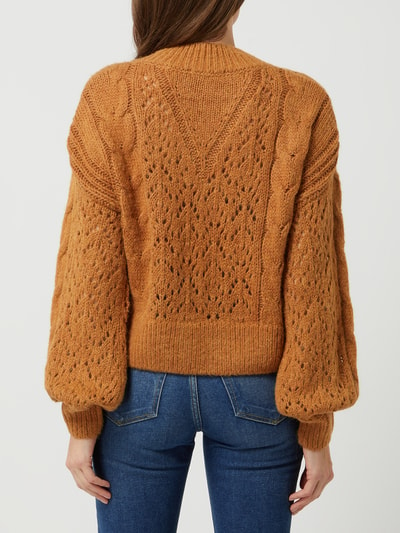 Scotch & Soda Pullover mit Lochmuster  Mittelbraun 5