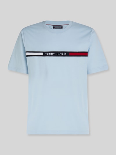 Tommy Hilfiger t-shirt o kroju regular fit z czystej bawełny Jasnoniebieski 2