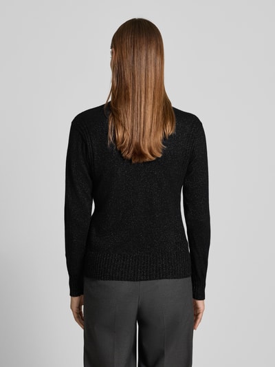 ARMANI EXCHANGE Sweter z dzianiny o kroju regular fit z domieszką kaszmiru Czarny 5