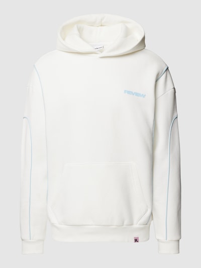 REVIEW Hoodie met logoprint Offwhite - 2