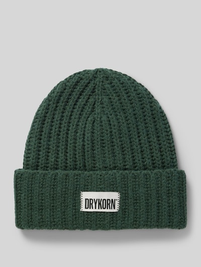 Drykorn Muts met labelpatch, model 'EANI' Groen - 1