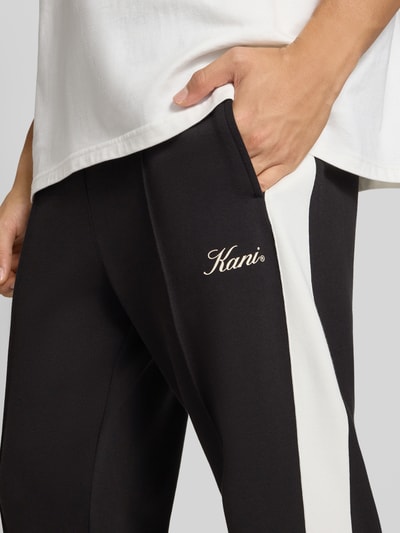 KARL KANI Regular Fit Sweatpants mit Label-Print Black 3