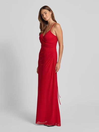 TROYDEN COLLECTION Maxi-jurk met hartvormige hals Rood - 1